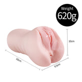 JIUAI Morita vulva anus 2-in-1 pocket pussy masturbation sex toy